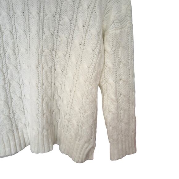 Wooden Ships Cable Knit Sweater In White Size S/M - Picture 3 of 10